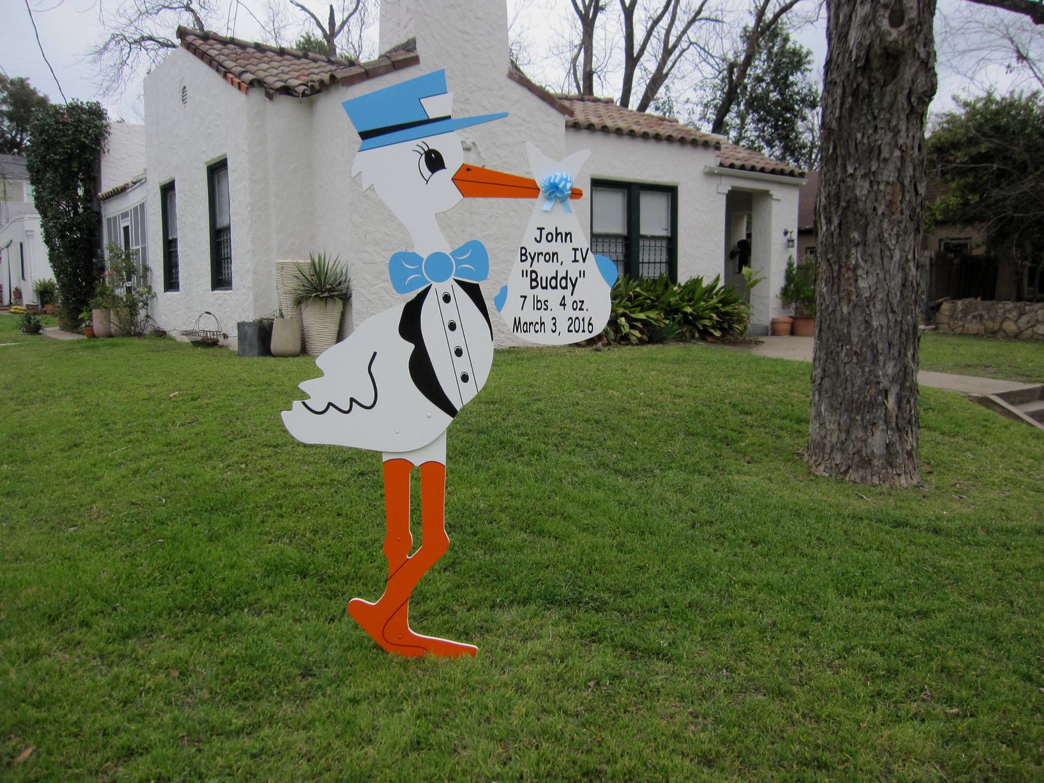 Yard Card Stork Sign Bethesda, MD