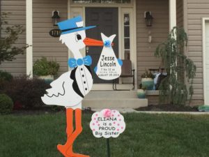Maryland Stork Rentals<br/> Personalized Stork Lawn Sign Rentals in Maryland<br./> Flying Storks<br/> (301) 606-3091