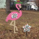 Birthday Yard Sign Rentals Flying Storks301-606-3091 Poolesville, Maryland