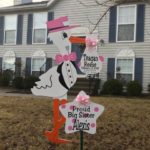 Rockville, MD Pink Stork Sign Rental Flying Storks (301) 606-3091